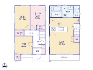 2号棟間取図