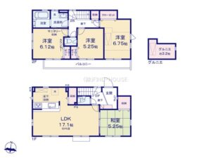 1号棟間取図